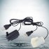 EU USB 1M Cable DC Mute 3V 5V 6V Mini Submersible Water Pump Horizontal White