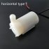 EU USB 1M Cable DC Mute 3V 5V 6V Mini Submersible Water Pump Horizontal White