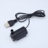 EU USB 1M Cable DC Mute 3V 5V 6V Mini Submersible Water Pump Horizontal White
