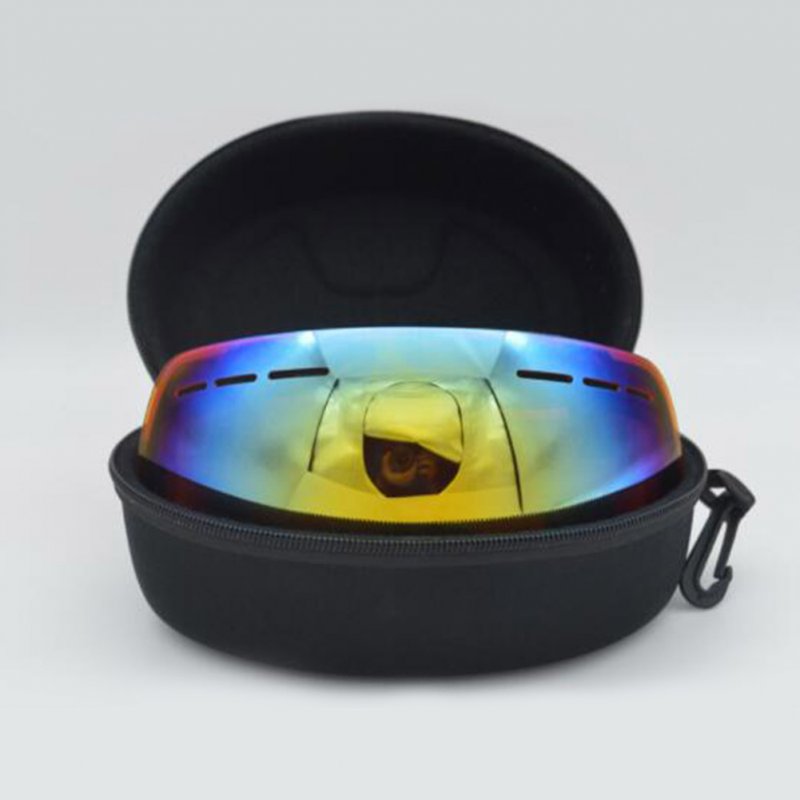 EVA Snow Ski Goggle Case Sunglasses Carrying Box Zipper Hard Glasses Holder black_210*110*85mm