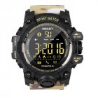 EX16S Waterproof Smart Sport Watch Bluetooth Pedometer Men Wristwatch Camouflage khaki 