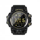 EX16S Waterproof Smart Sport Watch Bluetooth Pedometer Men Wristwatch Black