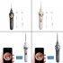 Ear Cleaner with Camera  APP Intelligent Visual Ear Wax Removal Tool with Light Chargeable Ear Cleaning Internal camera White