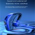 Ear Hook Business Handsfree Headset Sound activated X5 Wireless Bluetooth compatible Earphones Digital Display Black