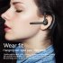 Ear Hook Business Handsfree Headset Sound activated X5 Wireless Bluetooth compatible Earphones Digital Display Black