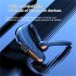 Ear Hook Business Handsfree Headset Sound activated X5 Wireless Bluetooth compatible Earphones Digital Display Black