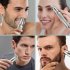Ear Nose Hair Trimmer Clipper 3 In 1 Multifunctional Professional Painless Eyebrow Face Hair Trimmer For Men Women silver USB rechargeable