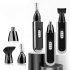 Ear Nose Hair Trimmer Clipper 3 In 1 Multifunctional Professional Painless Eyebrow Face Hair Trimmer For Men Women silver USB rechargeable