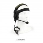 Ear Protection Headset Lightweight Hearing Protector Ear Pads With Headband Safety Ear Protection Safety Earmuffs black