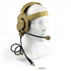 Ear Protection Headset Lightweight Hearing Protector Ear Pads With Headband Safety Ear Protection Safety Earmuffs Sand color