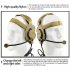 Ear Protection Headset Lightweight Hearing Protector Ear Pads With Headband Safety Ear Protection Safety Earmuffs black