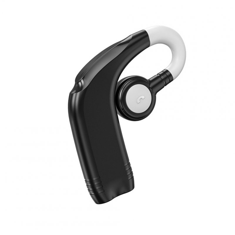 Ear-mounted Headset Business Bluetooth-compatible 5.2 Ultra-long Standby Sports Wireless Car Headphones white and black