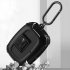 Earbuds Case Cover Compatible For Studio Buds  Wireless Earphone Protector Shock Proof Cover With Carabiner black