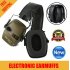 Earmuff Outdoor Noise Reduction Electronic Headphones Without Battery green