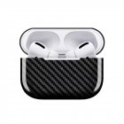 Earphone Protective Case For AirPods Pro Carbon Fiber Shell Shockproof Protective Cover Portable for Outdoor Travel black