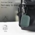 Earphone Protective Case for AirPods Pro Soft Silicone Cover Carabiner Anti lost Strap Wrist Holder Storage Bag Black