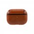 Earphone Protective Case for AirPods Pro Smooth Surface Dustproof 360   Full Protection Headset Leather Storage Bag coffee