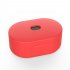 Earphone Storage Case for Redmi AirDots Soft Silicone Cove Full Body Protection Shell with 1 2mm Thickness red