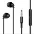 Earphone Super Bass Wired Earbuds Headset In ear Wired Headphones With Mic for Mobile Phone Gaming Headphones black
