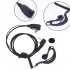 Earpiece Headset 2 Pin PTT Mic Earphone Compatible For GP88 CP040 GP2000 GP3688 GP68 Headphone Walkie Talkie black