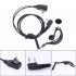 Earpiece Headset 2 Pin PTT Mic Earphone Compatible For GP88 CP040 GP2000 GP3688 GP68 Headphone Walkie Talkie black