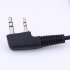 Earpiece Headset 2 Pin PTT Mic Earphone Compatible For GP88 CP040 GP2000 GP3688 GP68 Headphone Walkie Talkie black