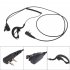 Earpiece Headset 2 Pin PTT Mic Earphone Compatible For GP88 CP040 GP2000 GP3688 GP68 Headphone Walkie Talkie black