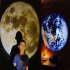 Earth Moon Projection Lamp Planet Projector Usb Rechargeable Background Atmosphere Lights Photo Props Earth