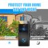 Easily check on who   s in front of your door via your smartphone thanks to this video doorbell  Supports night vision and dual way audio communication 