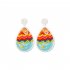 Easter Earrings For Women Colorful Egg Shape Hand woven Beaded Earrings Jewelry Accessories For Girls Gifts E69066 color