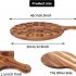 Easter Egg Platter 24 Hole Round Egg Tray Food Board Thicken Server Egg Tray Large Egg Holder With Handle Egg Carrier Serving Containers For Kitchen Countertops