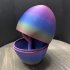 Easter Eggs 3D Printed Easter Surprise Eggs Creative Funny Middle Finger Easter Egg Ornament Easter Theme Favor For Home Office Desktops Decoration A blue 6 x 1