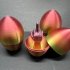 Easter Eggs 3D Printed Easter Surprise Eggs Creative Funny Middle Finger Easter Egg Ornament Easter Theme Favor For Home Office Desktops Decoration C red 6 x 12