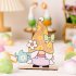 Easter Gnome Wooden Ornament Desktop Sculpture Ornament Home Decorate Crafts Easter Decoration Supplies Shower