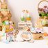 Easter Gnome Wooden Ornament Desktop Sculpture Ornament Home Decorate Crafts Easter Decoration Supplies Raise a fork