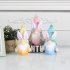 Easter Handmade Faceless Doll Hanging Ornaments With Lights Easter Decoration Supplies Home Decor blue