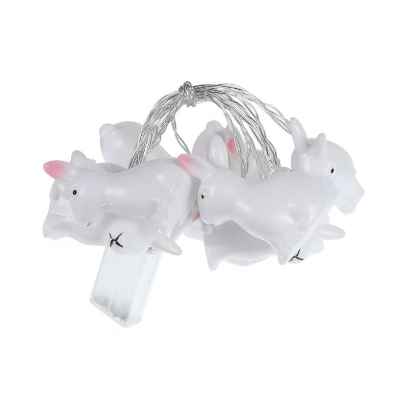 Easter Lights String, Easter Egg Lights With 10 Bunny Lights, 2800k Color Temperature, IP43 Waterproof Egg String Lights Decorations For Garden, Door, Window color