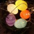 Easter Lights String  Easter Lights With IP42 Waterproof Battery Box  Led Light Pastel Egg String Lights Decorations For Easter Party Fireplace White and gray