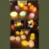 Easter Lights String  Easter Lights With IP42 Waterproof Battery Box  Led Light Pastel Egg String Lights Decorations For Easter Party Fireplace White and gray