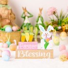 Easter Wooden Ornament Rabbit Gnome Easter Decoration Supplies For Table Desktop Office Home Decor