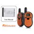 Easy to carry small sized 2 5 km range walkie talkie set for instant communication  ideal for many jobs and situations 