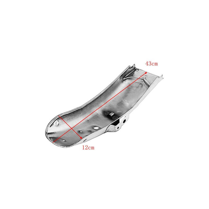 Metal Motorcycle Rear Front MudGuard Cover Protector Fit for CG125 Retro Modification black_front rear