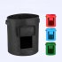 Eco Friendly Garden Planter Bag Plant Tub with Access Flap for Harvesting Growing Vegetables green Large  33D 38H  40 L