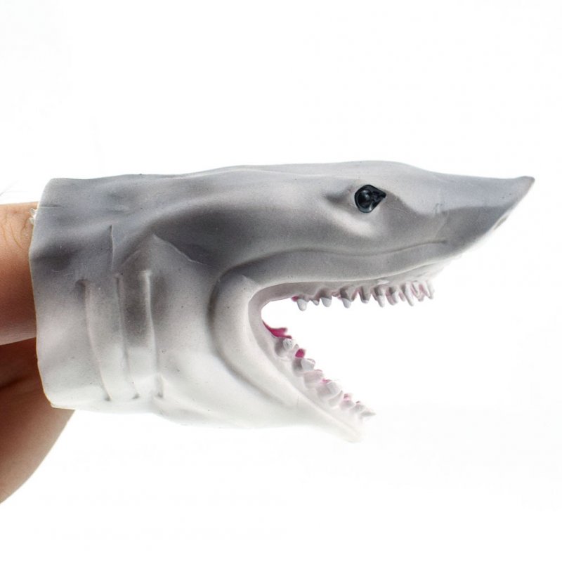 Eco-friendly Simulate Jaws Finger Puppet Parent Child Interactive Toy Prop