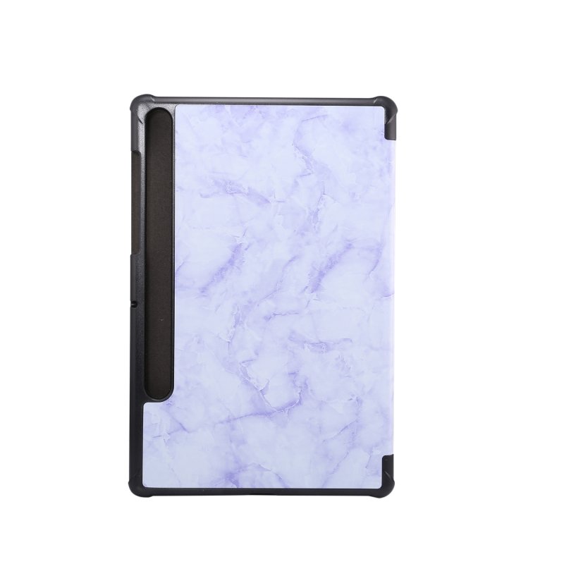 For Samsung Tab S6 T860 Tablet Cover Marbling Pattern PU Leather Anti-fall Anti-scrach Anti-slip Protect Shell Tri-fold Case  
