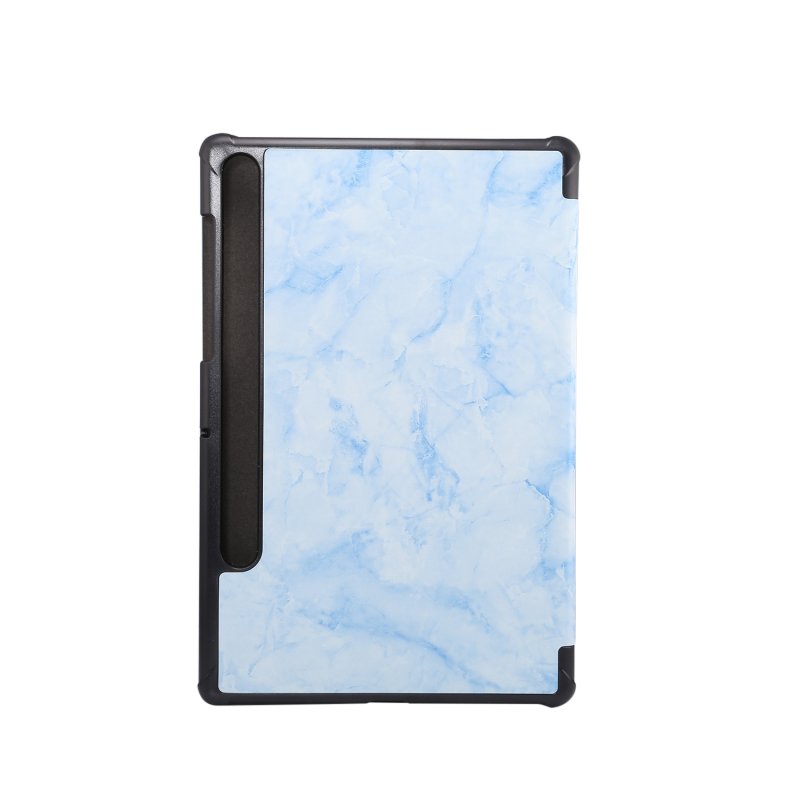 For Samsung Tab S6 T860 Tablet Cover Marbling Pattern PU Leather Anti-fall Anti-scrach Anti-slip Protect Shell Tri-fold Case  