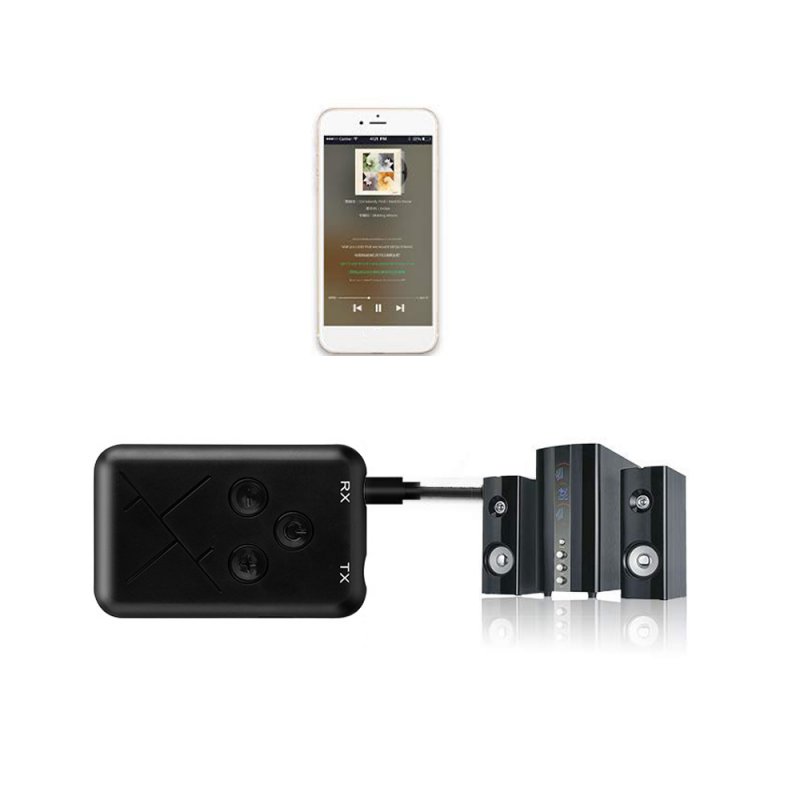 2 in 1 Bluetooth 4.2 Transmitter 3.5mm Audio Wireless Bluetooth Transmitter Receiver Adapter 