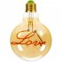 Edison Lamp Retro Edison Love Letter Bulb Creative Golden Warm Light Glass Chandelier Desk Lamp