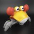 Education Crab Model Cartoon Summer Wash Toy Bathroom Playing Water Gifts Toy for Girls and Boys yellow