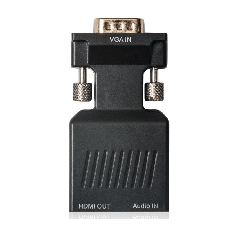 VGA Male to HDMI Female Adapter with Audio Adapter Cables 1080P for HDTV Monitor Projector 